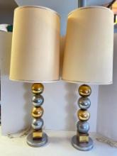Pair of Tall Vintage Lamps