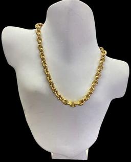 18 Kt Yellow Gold Necklace marked "750”-42.5 Grams