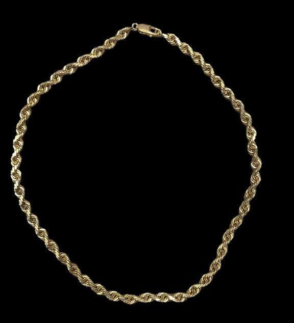 10 Kt Yellow Gold Necklace marked “10 Kt”--49 Gram