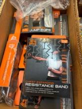 box of brand new resistance band