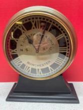 T Armstrong Manchester Clock Art deco working 13? tall