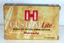 Full Box Hornady Custom Lite Reduced Recoil Ammunition .270 Win. 120 gr. SST Cartridges...