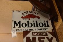 PORCELAIN MOBIL OIL SIGN