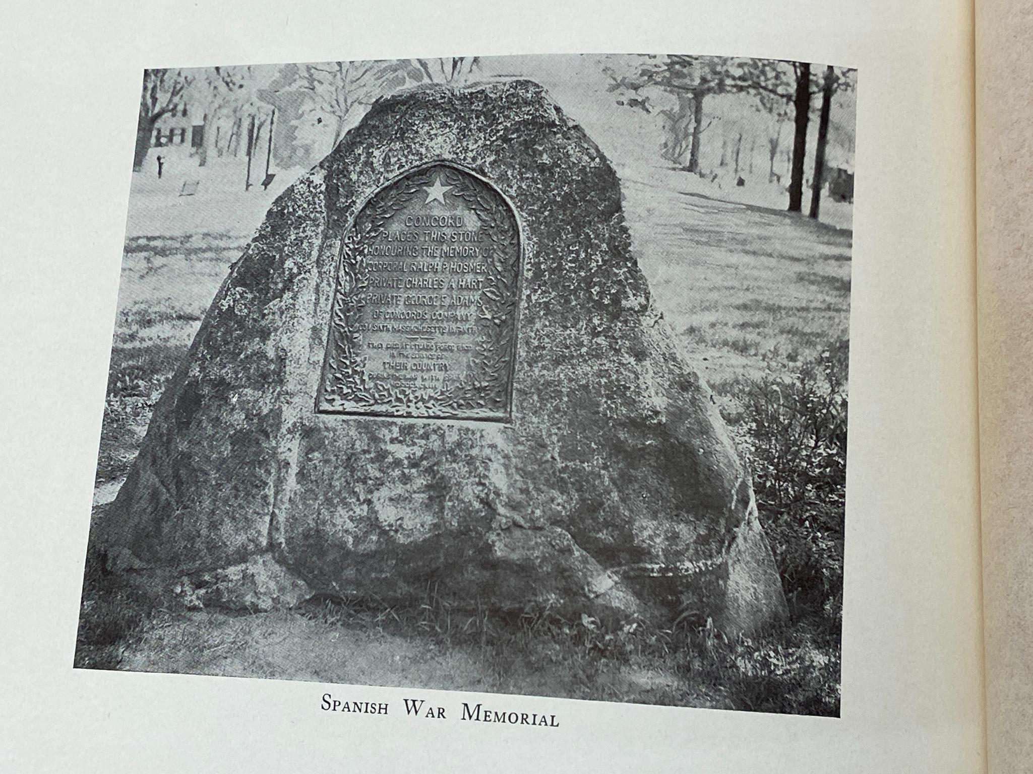 CIVIL WAR SPAN-AM ROSTER BOOK CONCORD MASS. 1908
