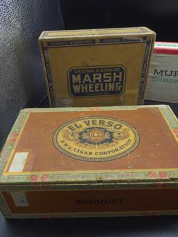 Vintage Cigar boxes lot