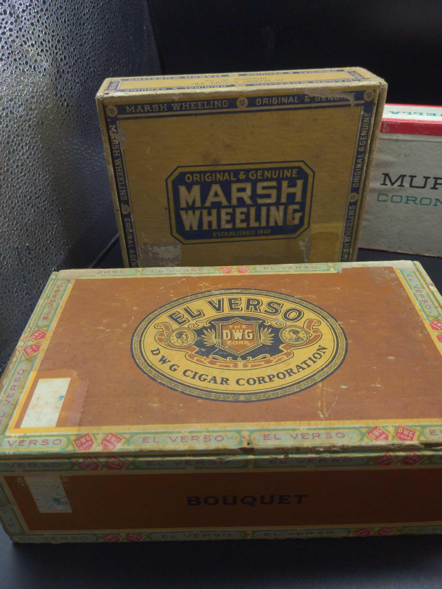Vintage Cigar boxes lot