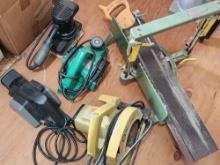 (5) pc lot: miter saw, 7.25" circular saw, (3) electric sanders