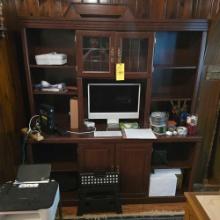 Large Computer Desk - Contents & Computer Not Included