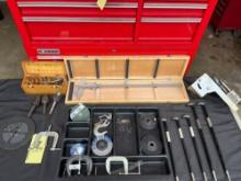 large gauge - grinding disc - clamps - end mill set - chucks - pipe notcher
