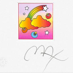 Rainbow with Clouds by Peter Max