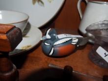 Small wooden duck