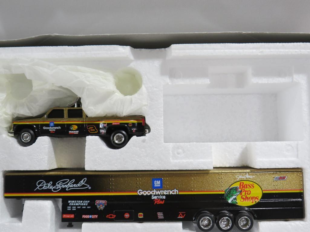 (2) Dale Earnhardt Chevy Dually Trailers