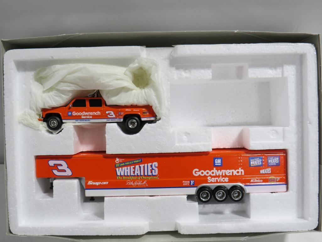 (2) Dale Earnhardt Chevy Dually Trailers