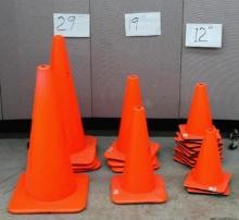 20 New Traffic Cones of Different Sizes